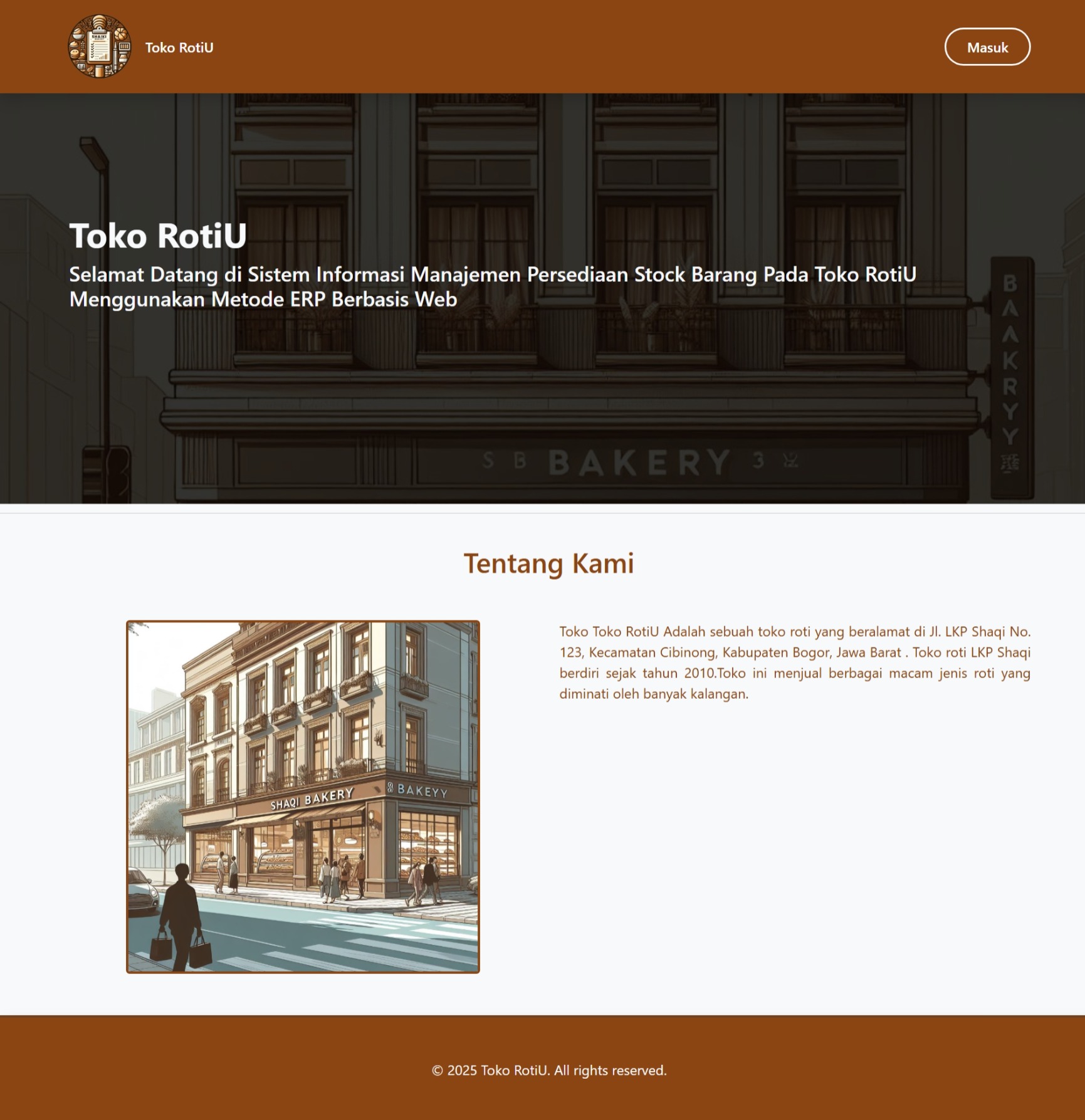 Sistem Informasi Manajemen Persediaan Stock Barang Pada Toko RotiU Menggunakan Metode ERP