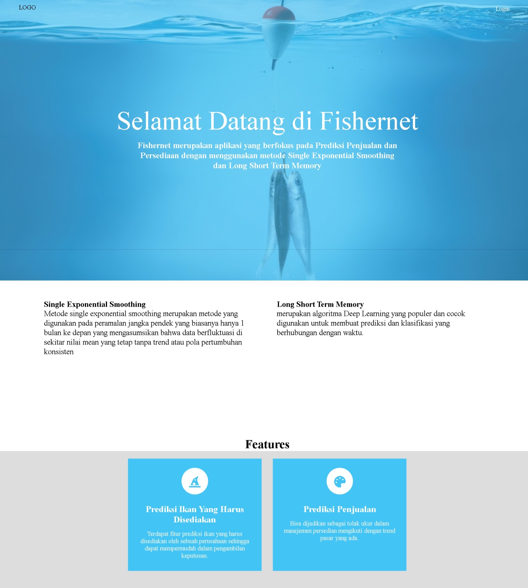 Fishernet (Single Exponential Smoothing (SES) dan Long Short Term Memory (LSTM))